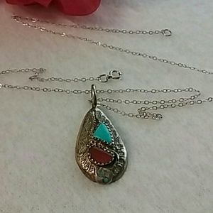 Zuni pendant - Effie Cavazos